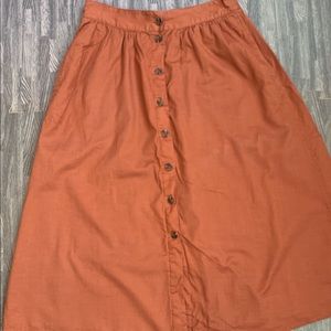 Madewell midi skirt